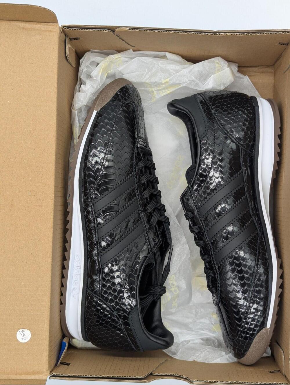 Adidas SL 72 OG W Black Snakeskin Sneakers IH9170 Women's Size 7 / Kids 6Y New - Picture 9 of 9